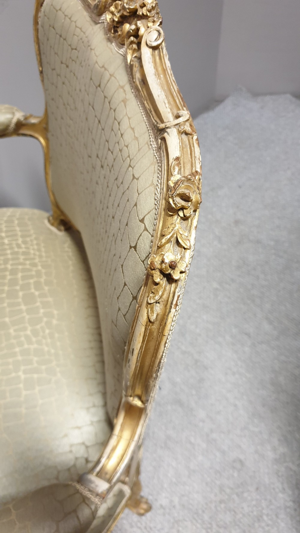 Fabulous French Gilt Two Seater Sofa View XII