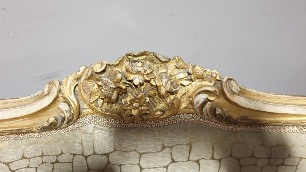 Fabulous French Gilt Two Seater Sofa View XIV