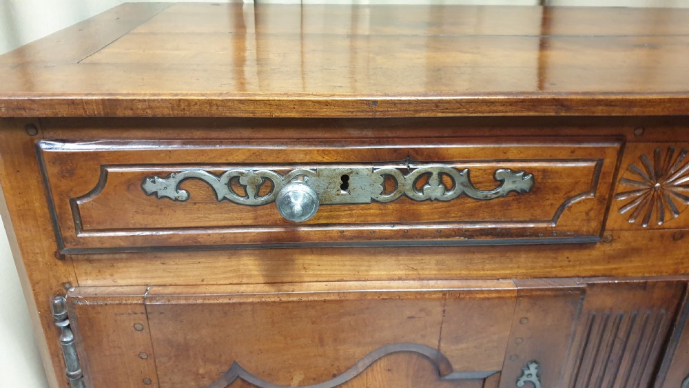 Superb French Cherry Wood Sideboard Buffet View III