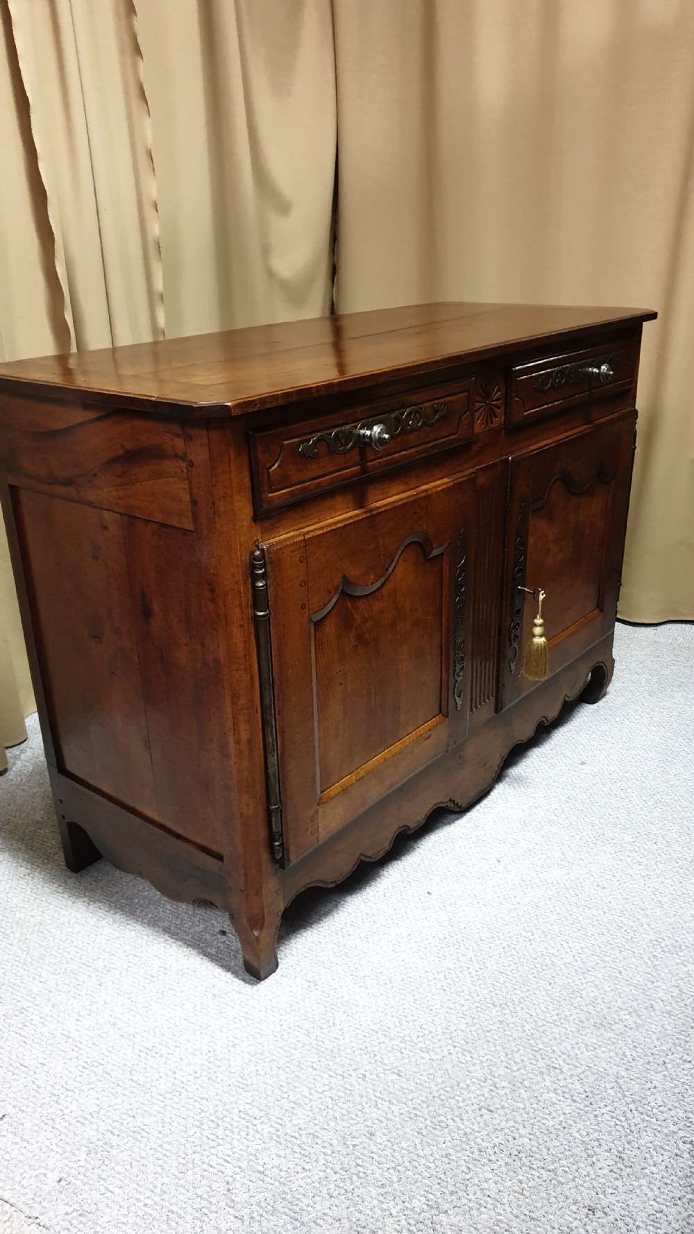 Superb French Cherry Wood Sideboard Buffet View XIV