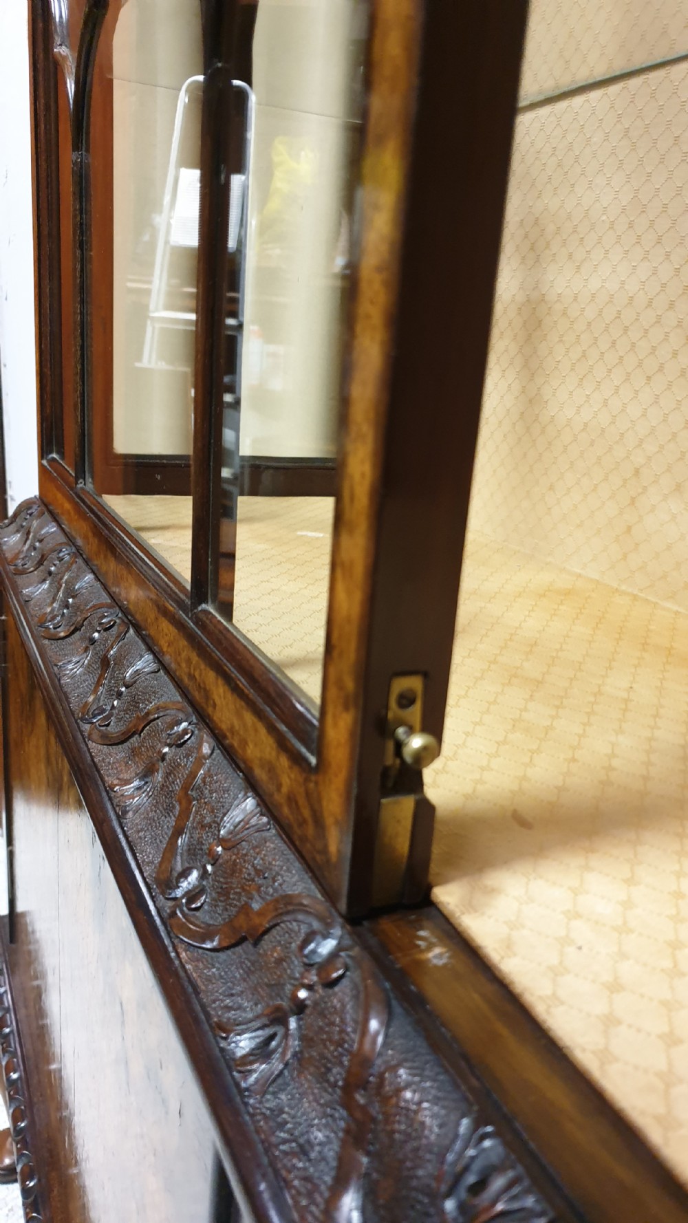 Top Quality Burr Walnut Display Cabinet View VI