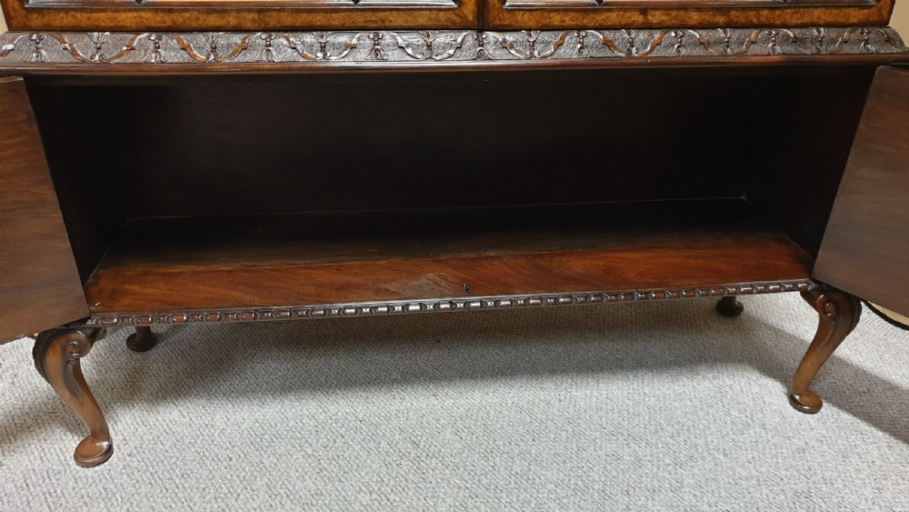 Top Quality Burr Walnut Display Cabinet View VIII