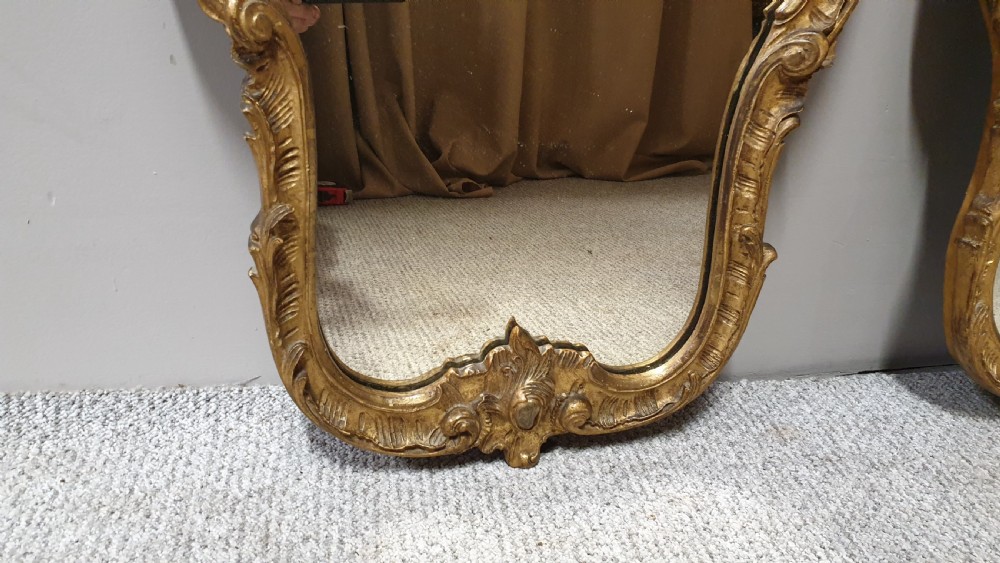 PAIR VICTORIAN GILT ROCOCO MIRRORS View IV