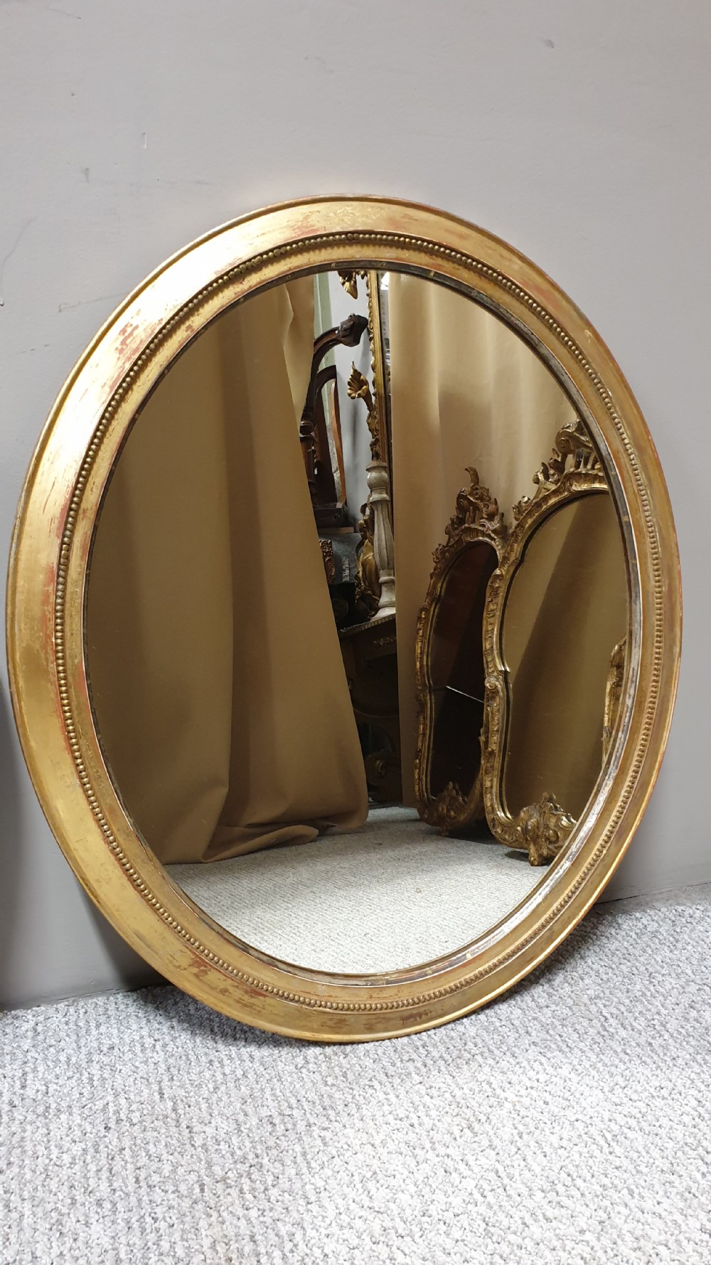 Pair English Gilt Victorian Mirrors View V
