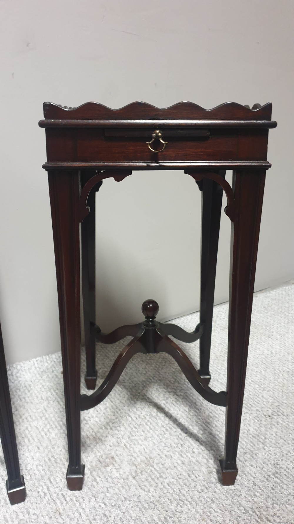 Pair Mahogany Lamp Night Tables View VII