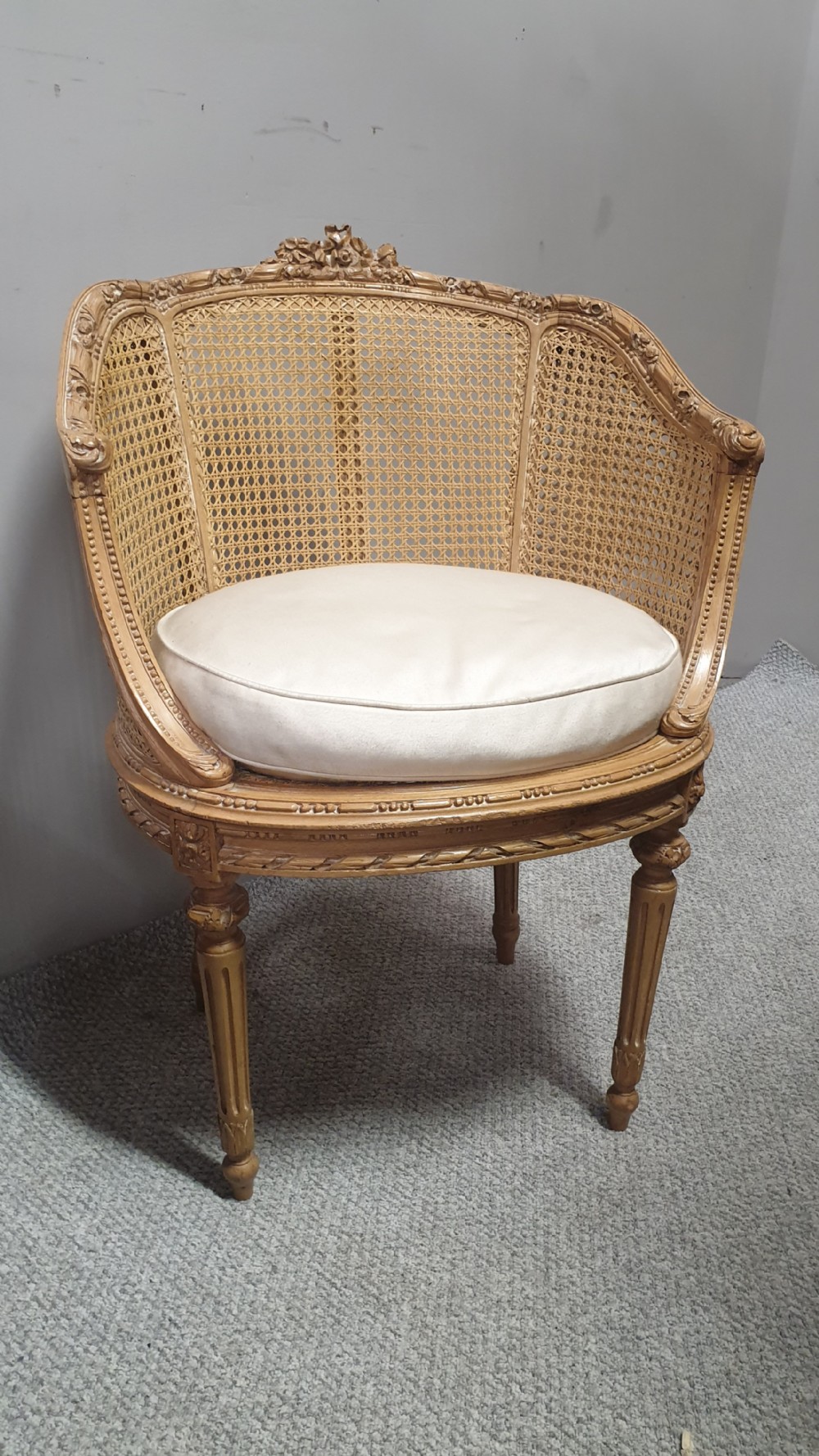 Very Nice French Bergere Tub Chair