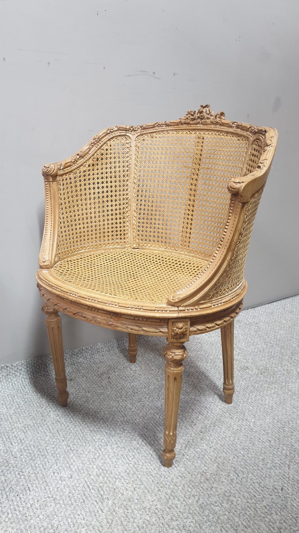 Very Nice French Bergere Tub Chair View VI