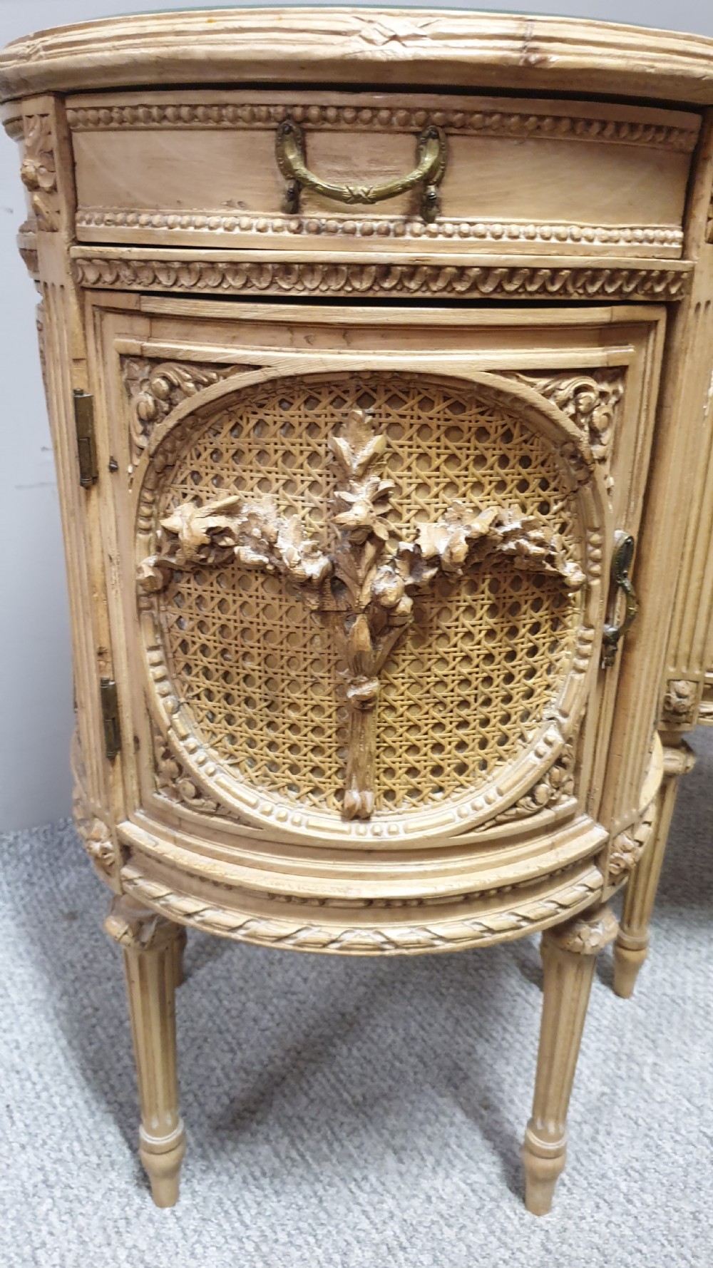 Fabulous French Bergere Bedside Cabinets View VII