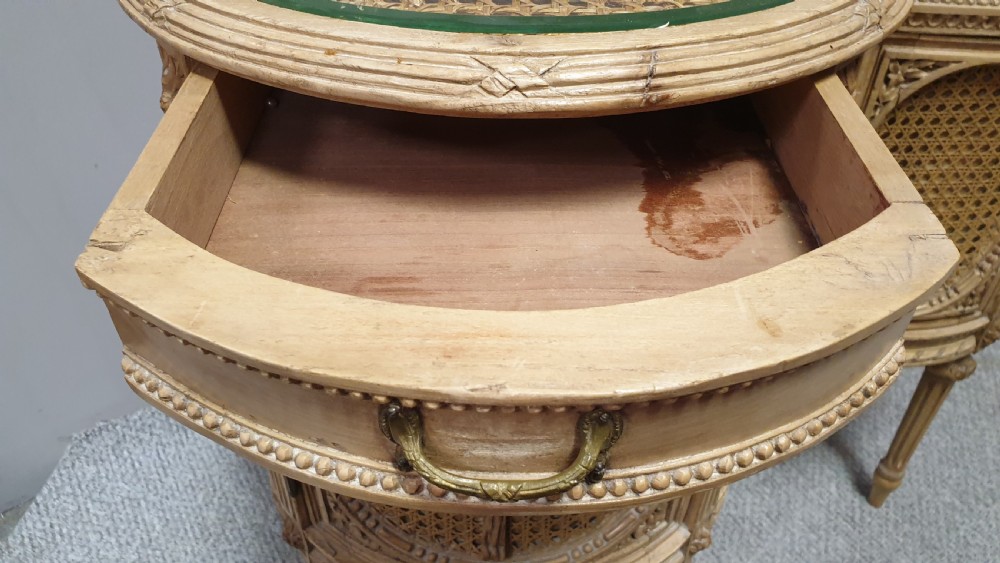 Fabulous French Bergere Bedside Cabinets View VIII
