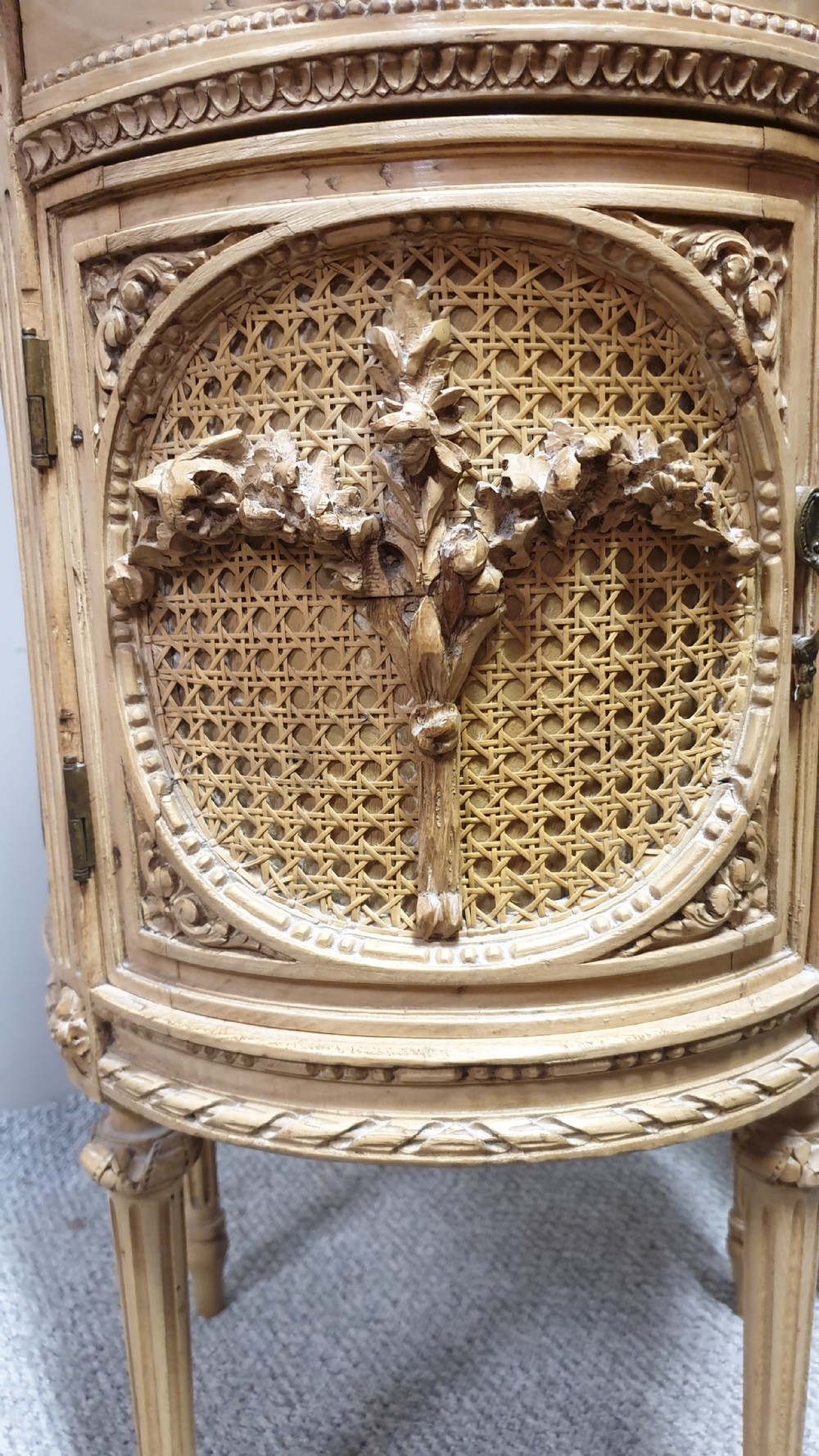 Fabulous French Bergere Bedside Cabinets View X