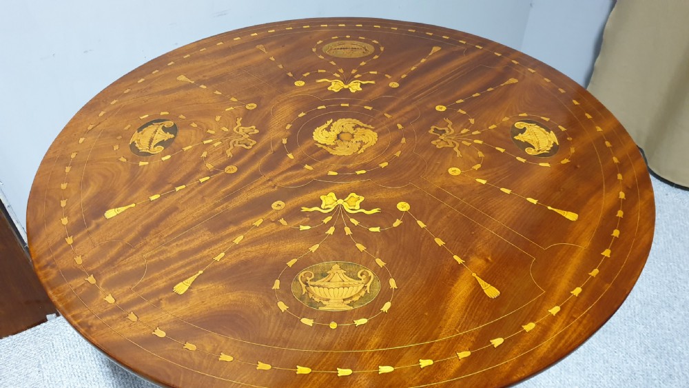 Superb French Marquetry Center Dining Table View II