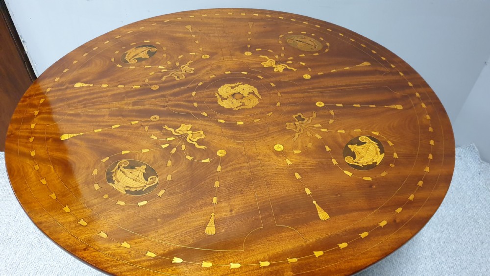 Superb French Marquetry Center Dining Table View III