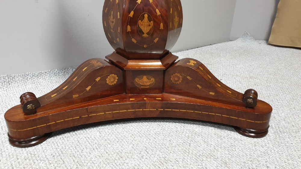 Superb French Marquetry Center Dining Table View VIII