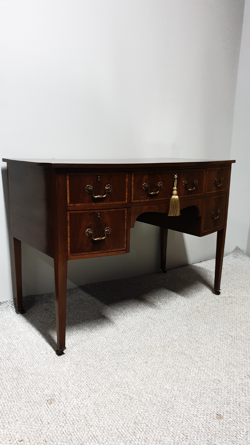 Top Quality Edwardian Bowed Sideboard View VII
