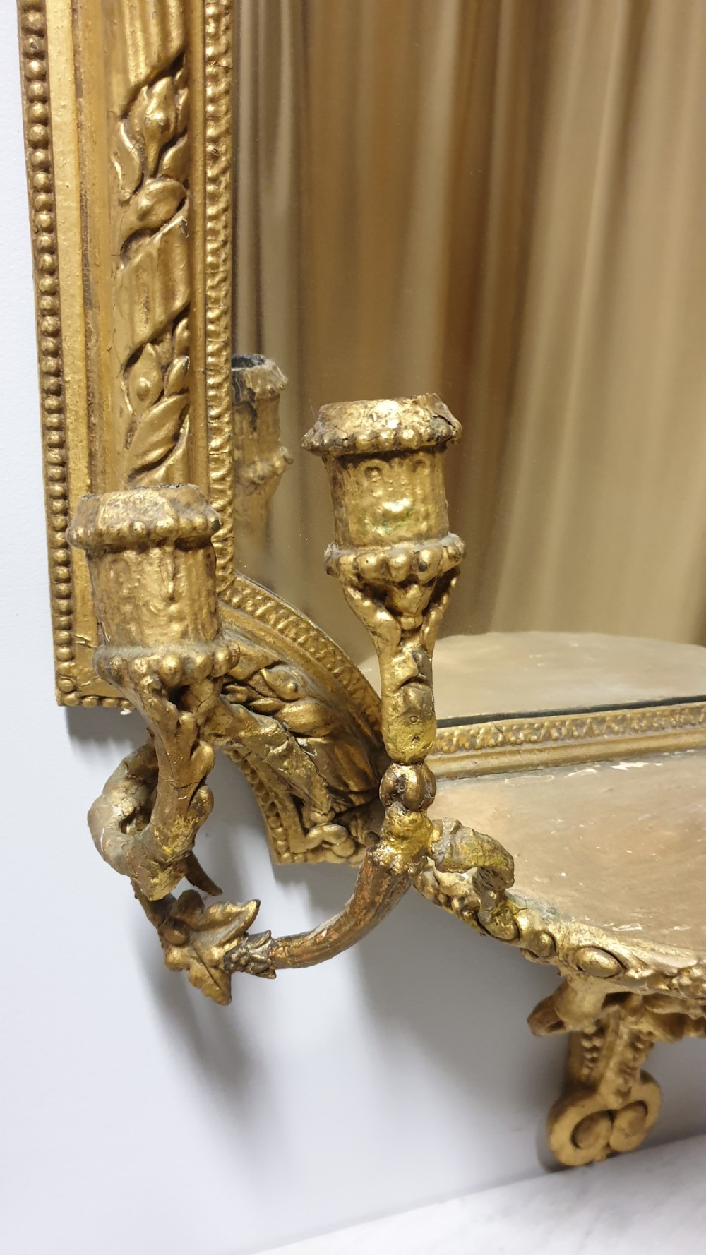 Outstanding C18th English Gilt Console Table and Mirror View XII