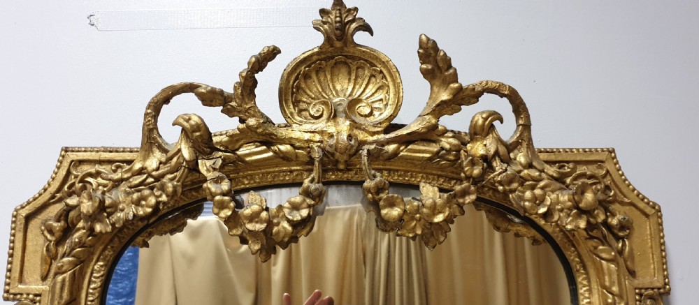 Outstanding C18th English Gilt Console Table and Mirror View XV