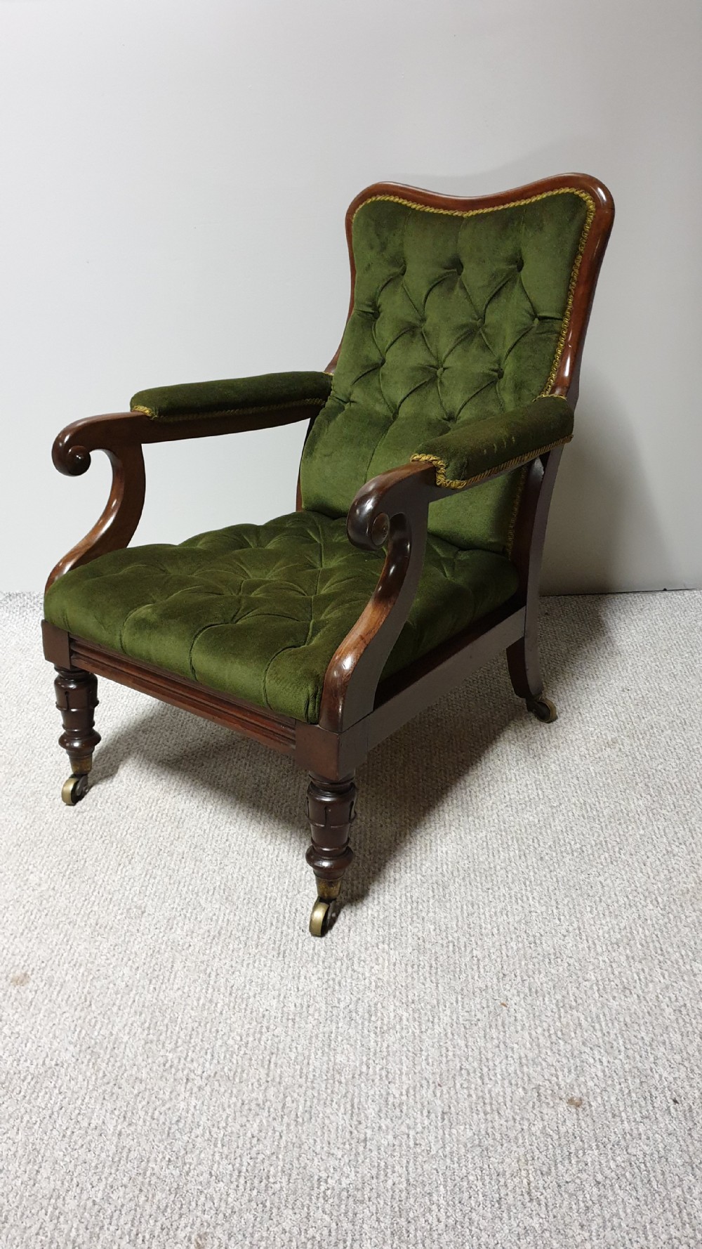 William 4th Mahogany Library Chair