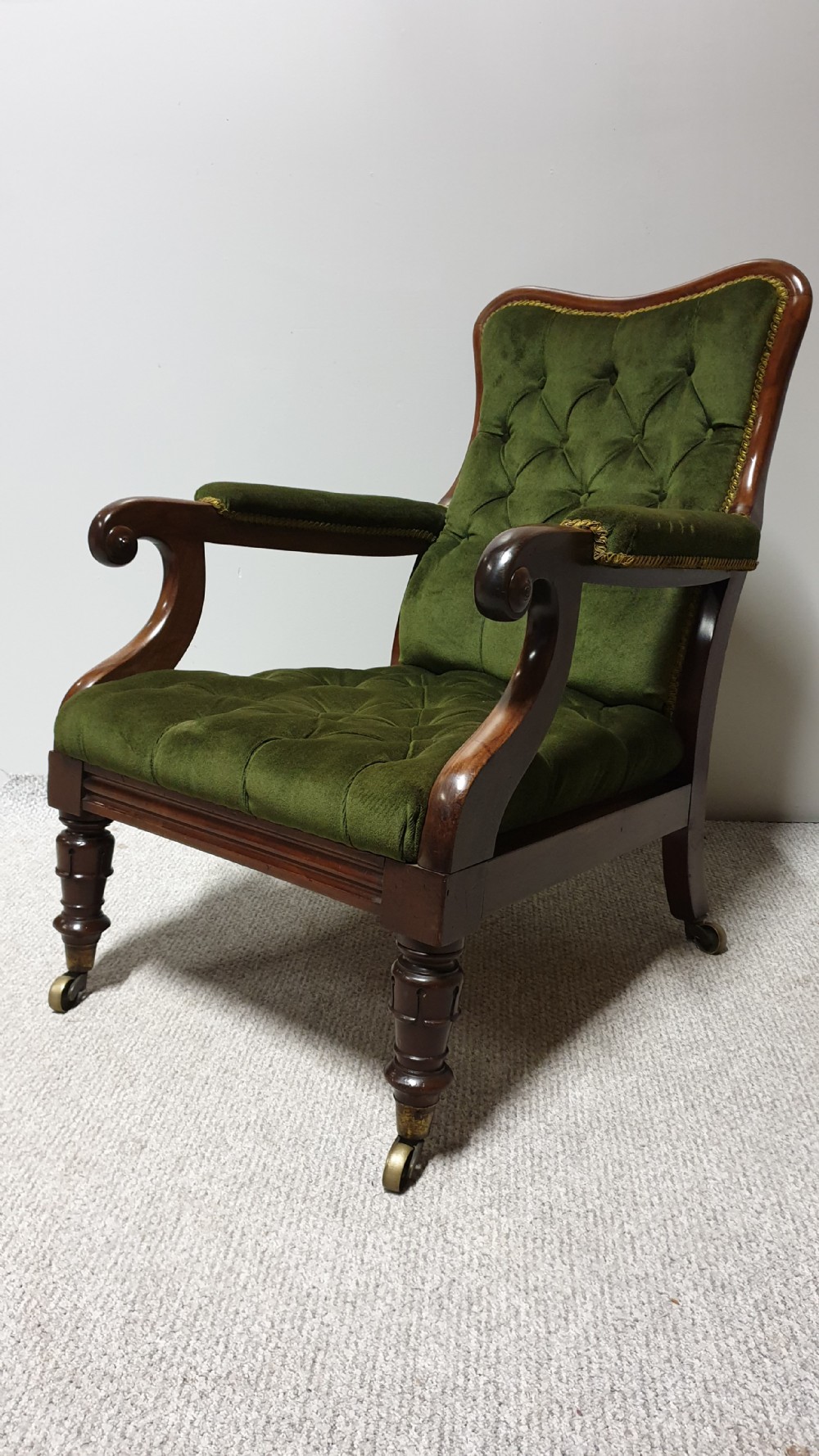 William 4th Mahogany Library Chair View III
