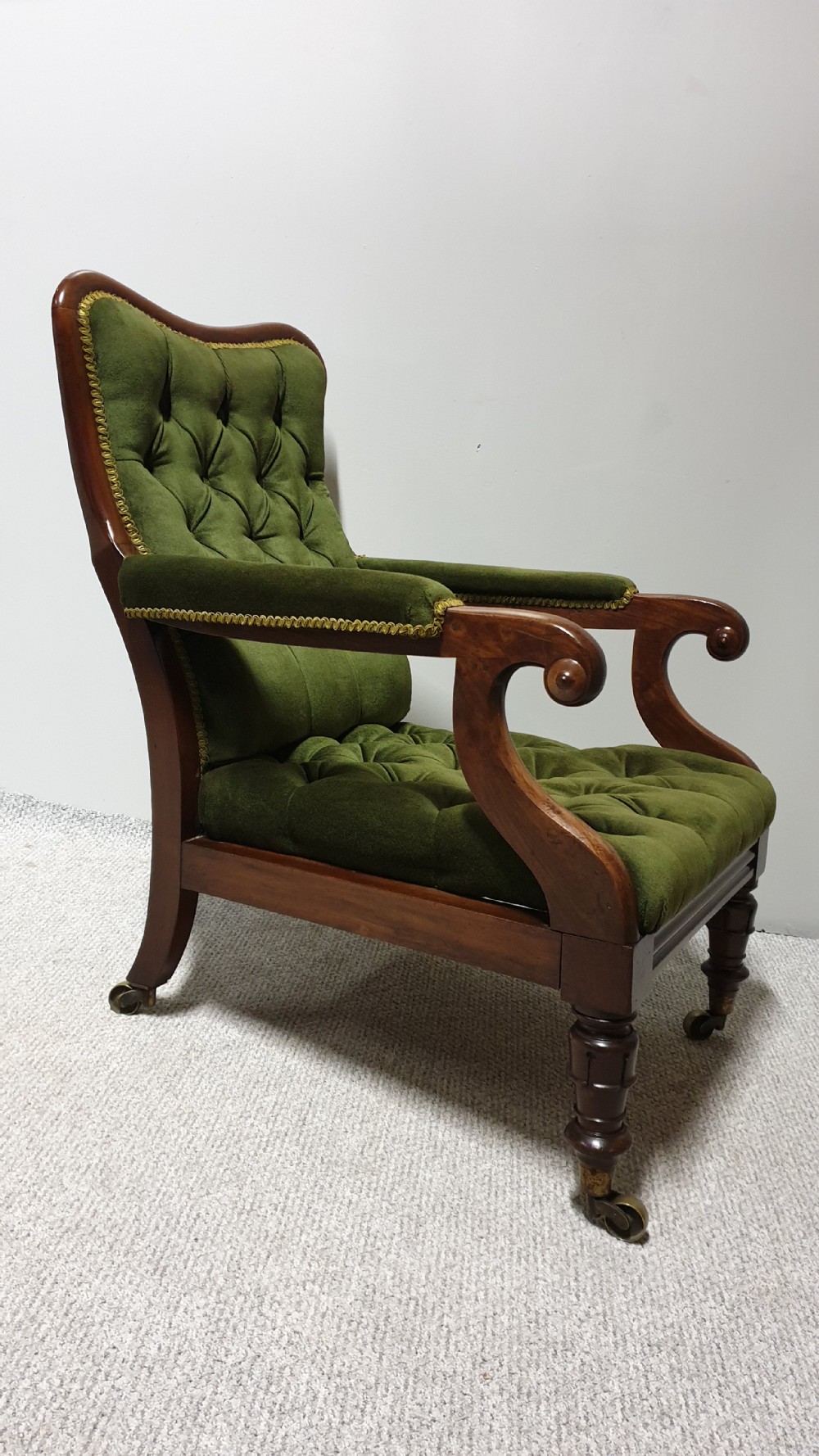 William 4th Mahogany Library Chair View VI