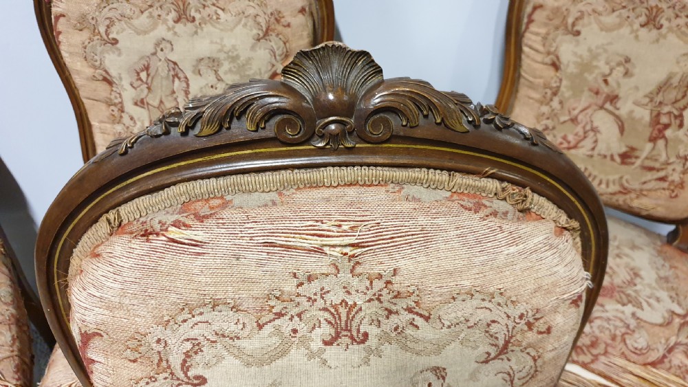 Four French Country House Salon Dining Chairs View III