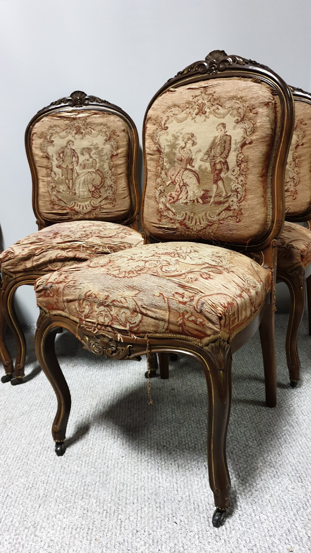 Four French Country House Salon Dining Chairs View VIII