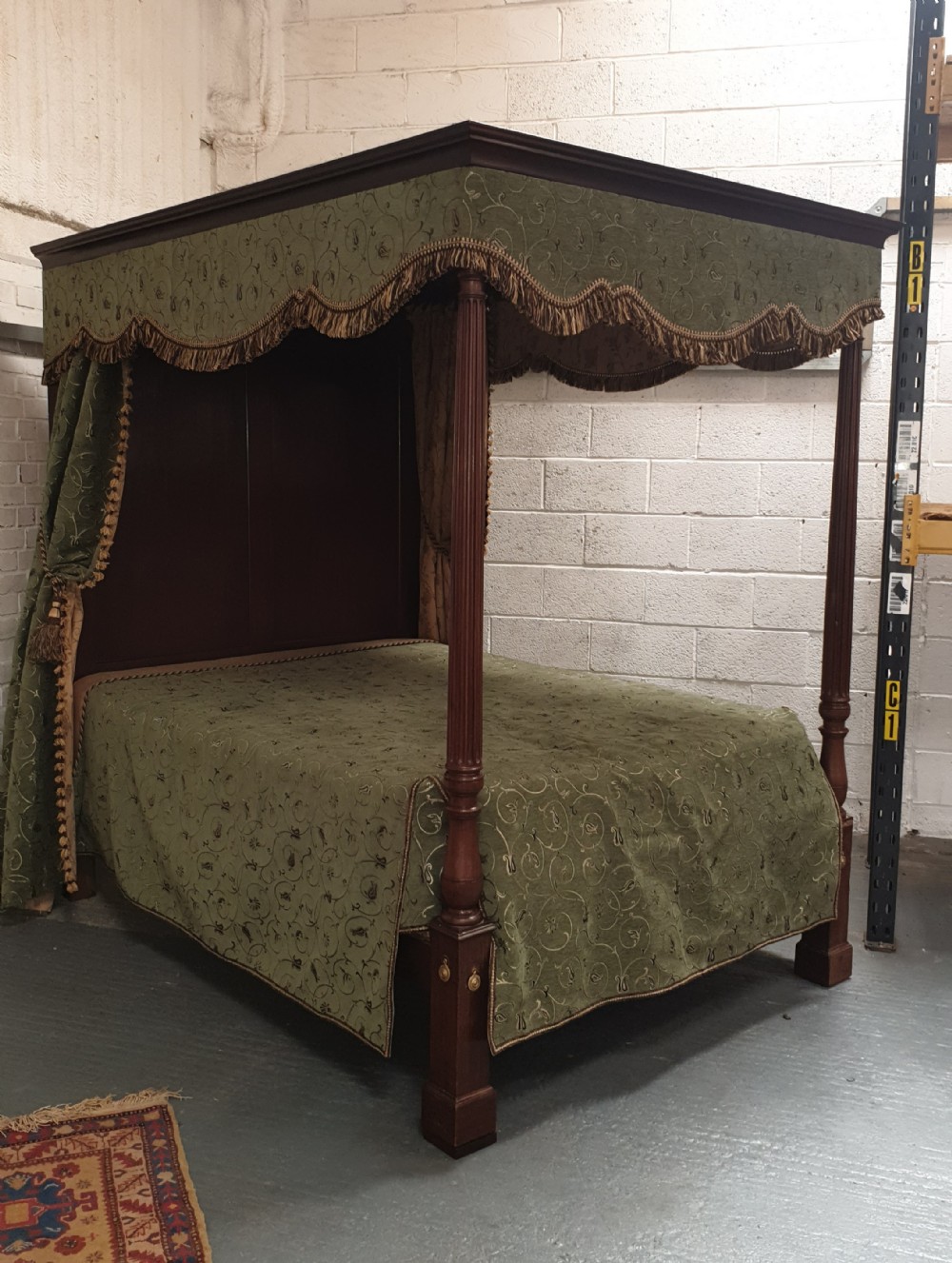 Superb William 4th Mahogany Four Poster King size Bed