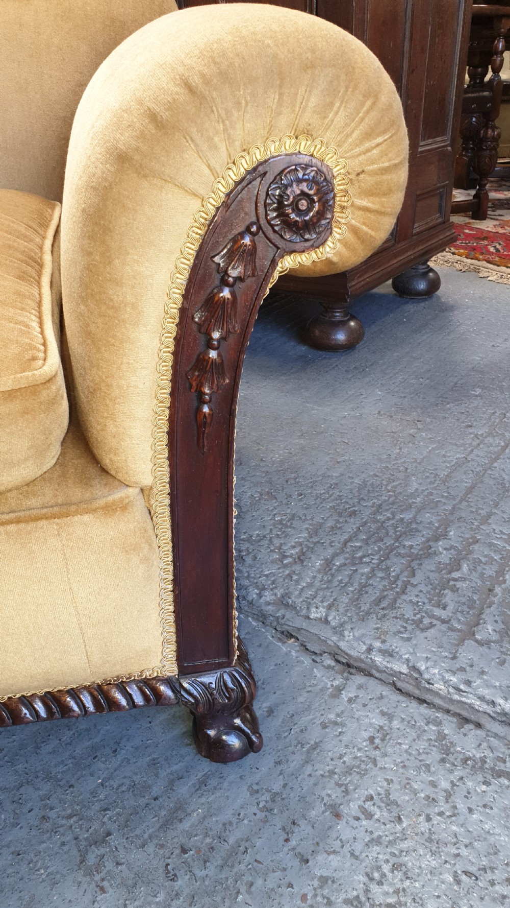 Excellent Mahogany Three Piece Suite View IV