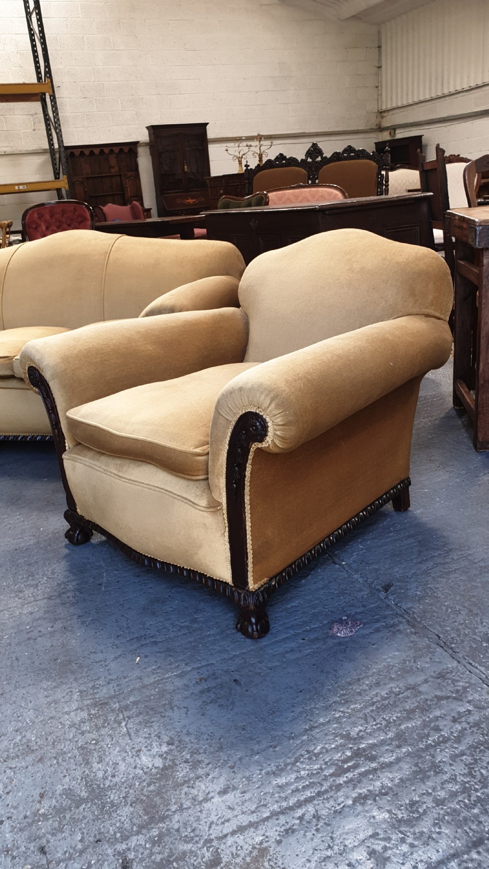 Excellent Mahogany Three Piece Suite View VII