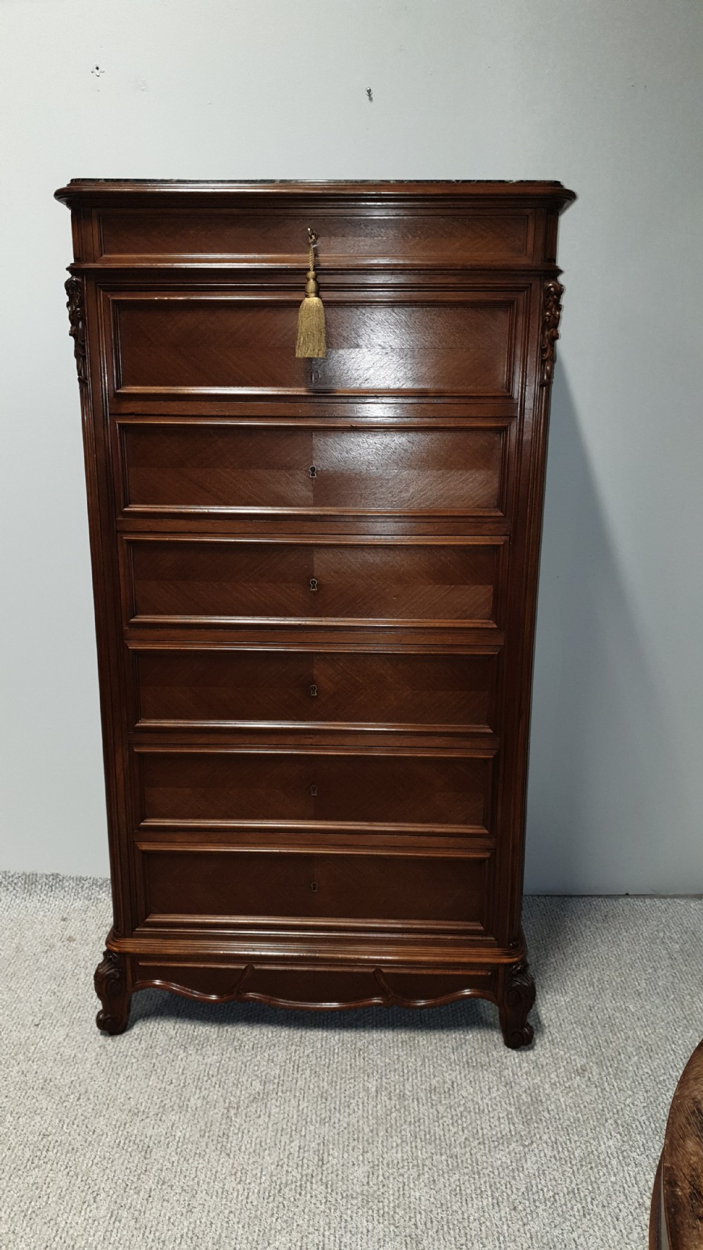 Excellent Mahogany Three Piece Suite View XII