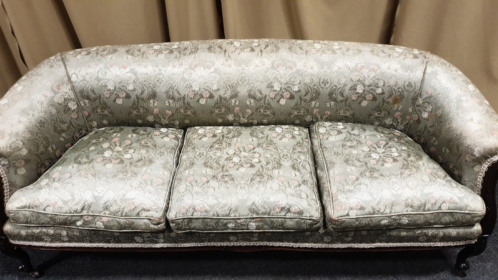 Good Victorian Mahogany Chesterfield Sofa View IV