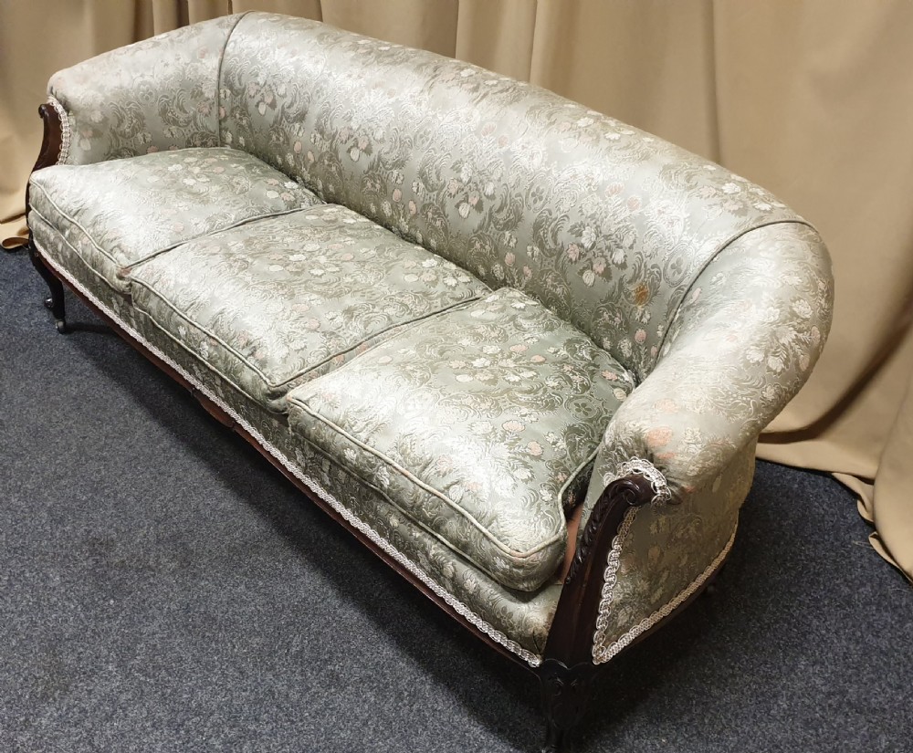 Good Victorian Mahogany Chesterfield Sofa View VI