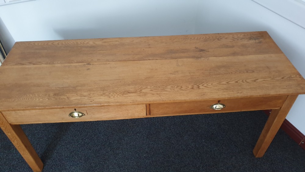 Super Oak kitchen Refrectory Dining Table View IX