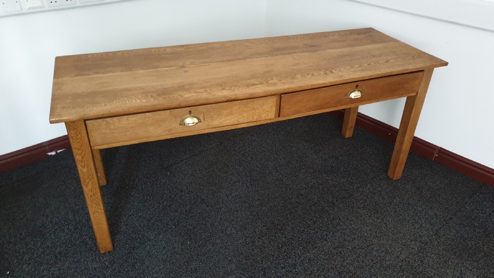 Super Oak kitchen Refrectory Dining Table View X