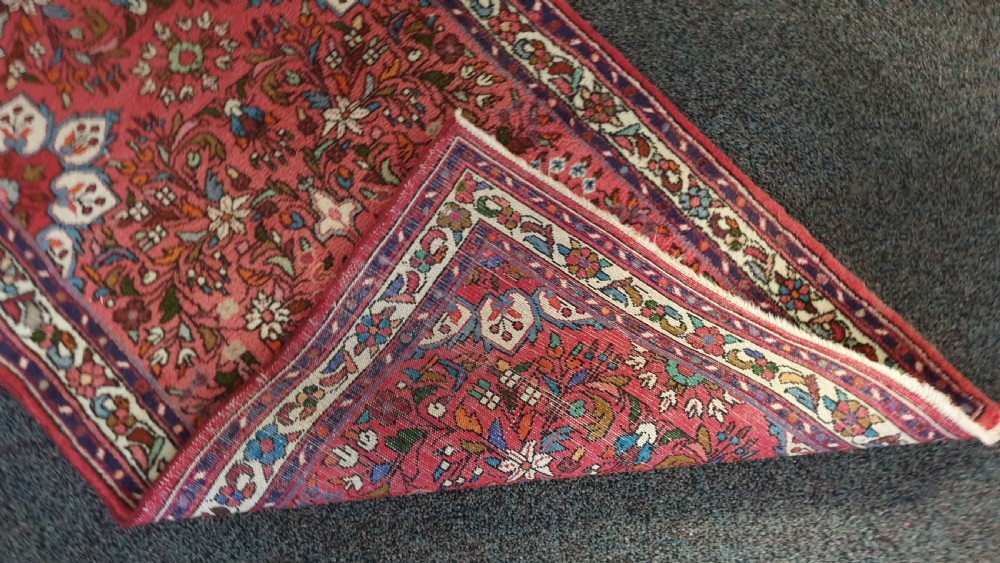 Very Nice Sorouk Pink and Blue Ground Carpet Runner View IV
