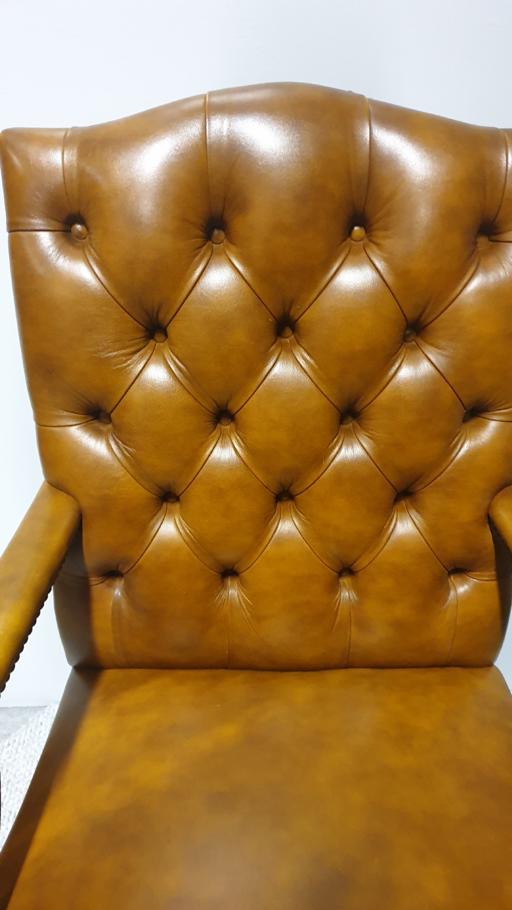 Pair Leather Gainsborough Library Chairs View IV