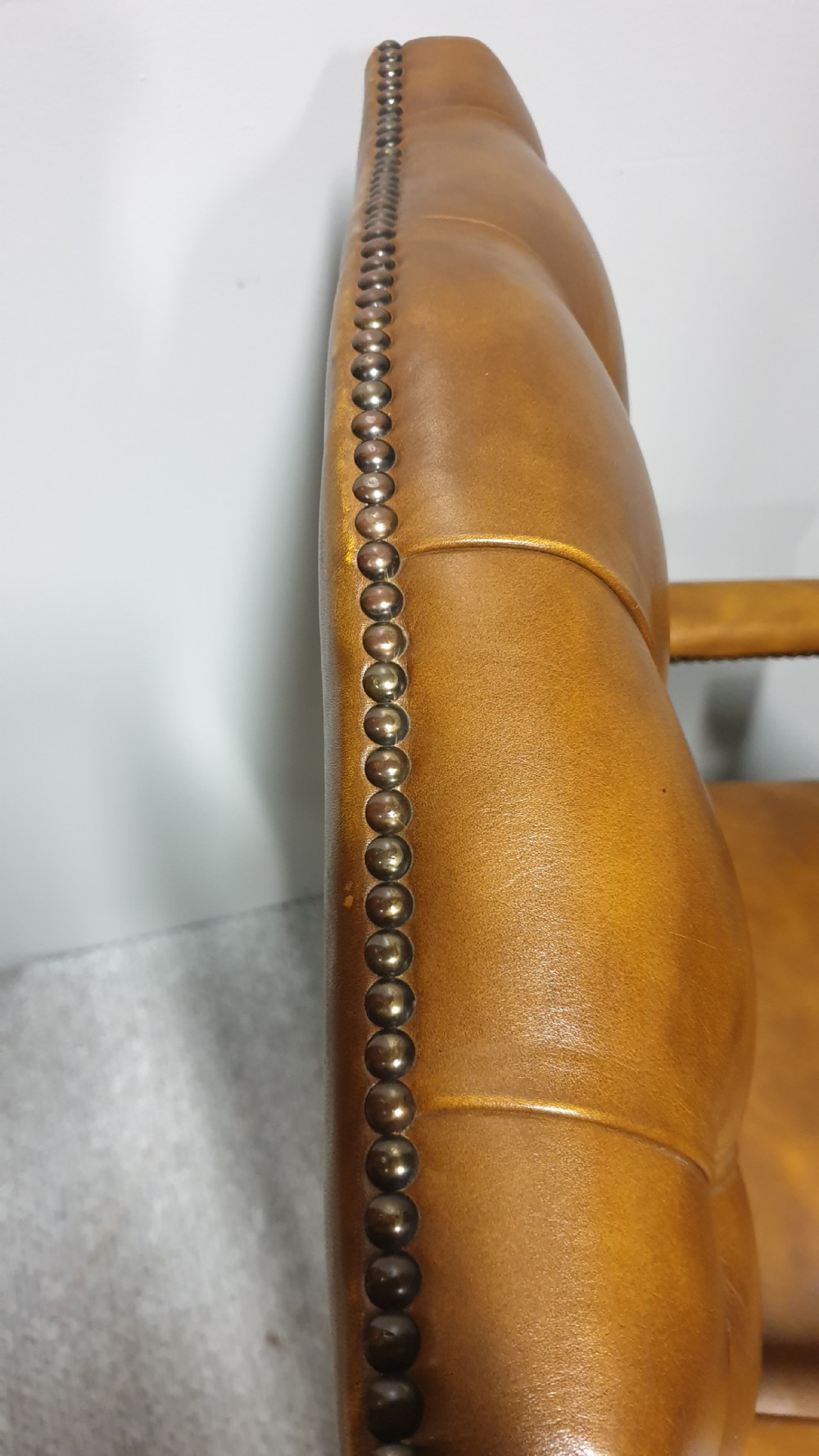 Pair Leather Gainsborough Library Chairs View VII