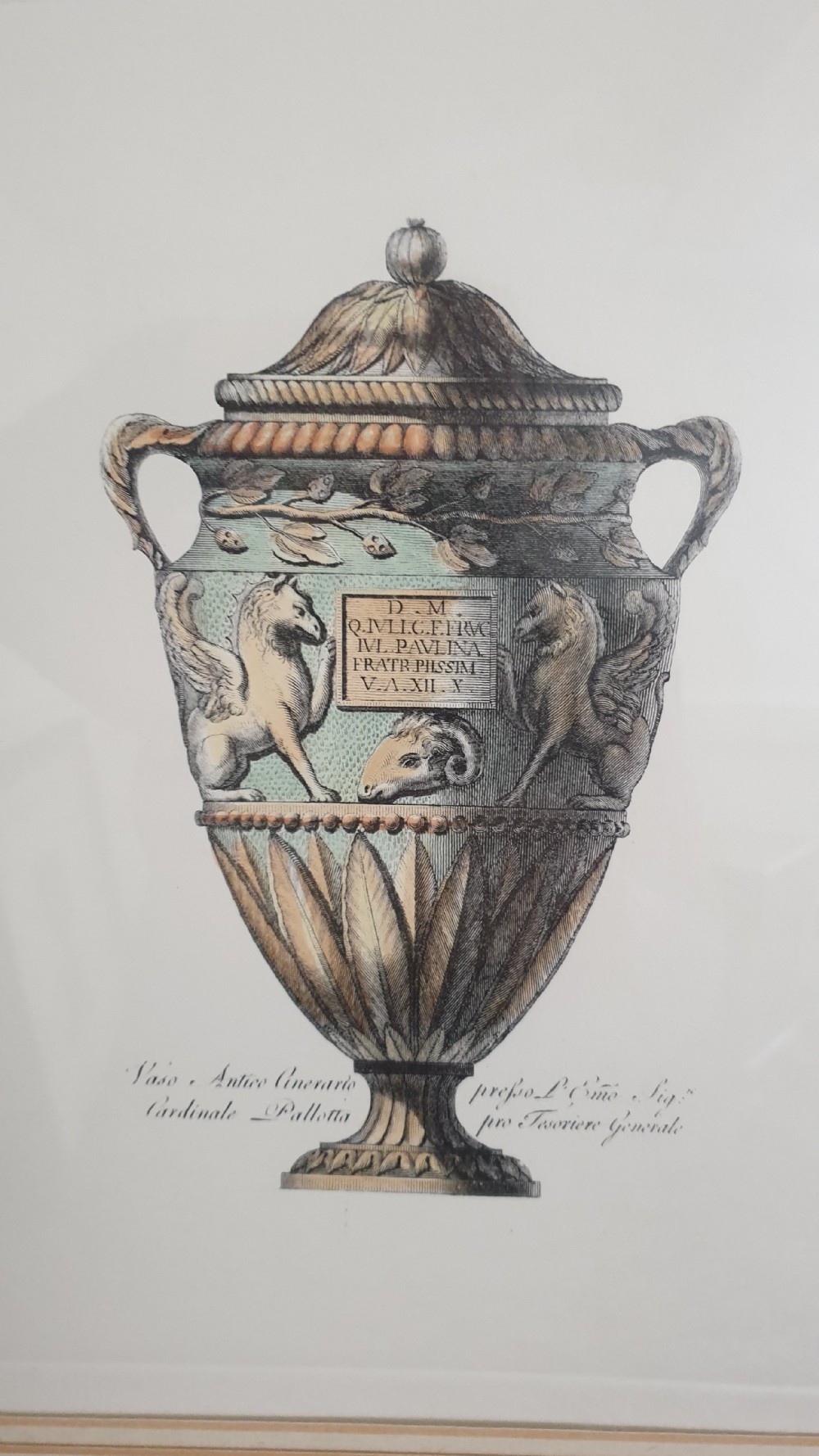 After Piranesi, Four Prints of Classical Vases View X