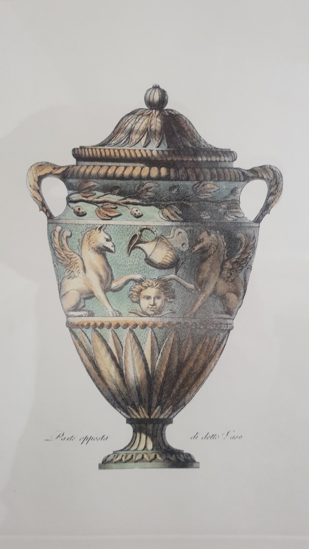 After Piranesi, Four Prints of Classical Vases View XI