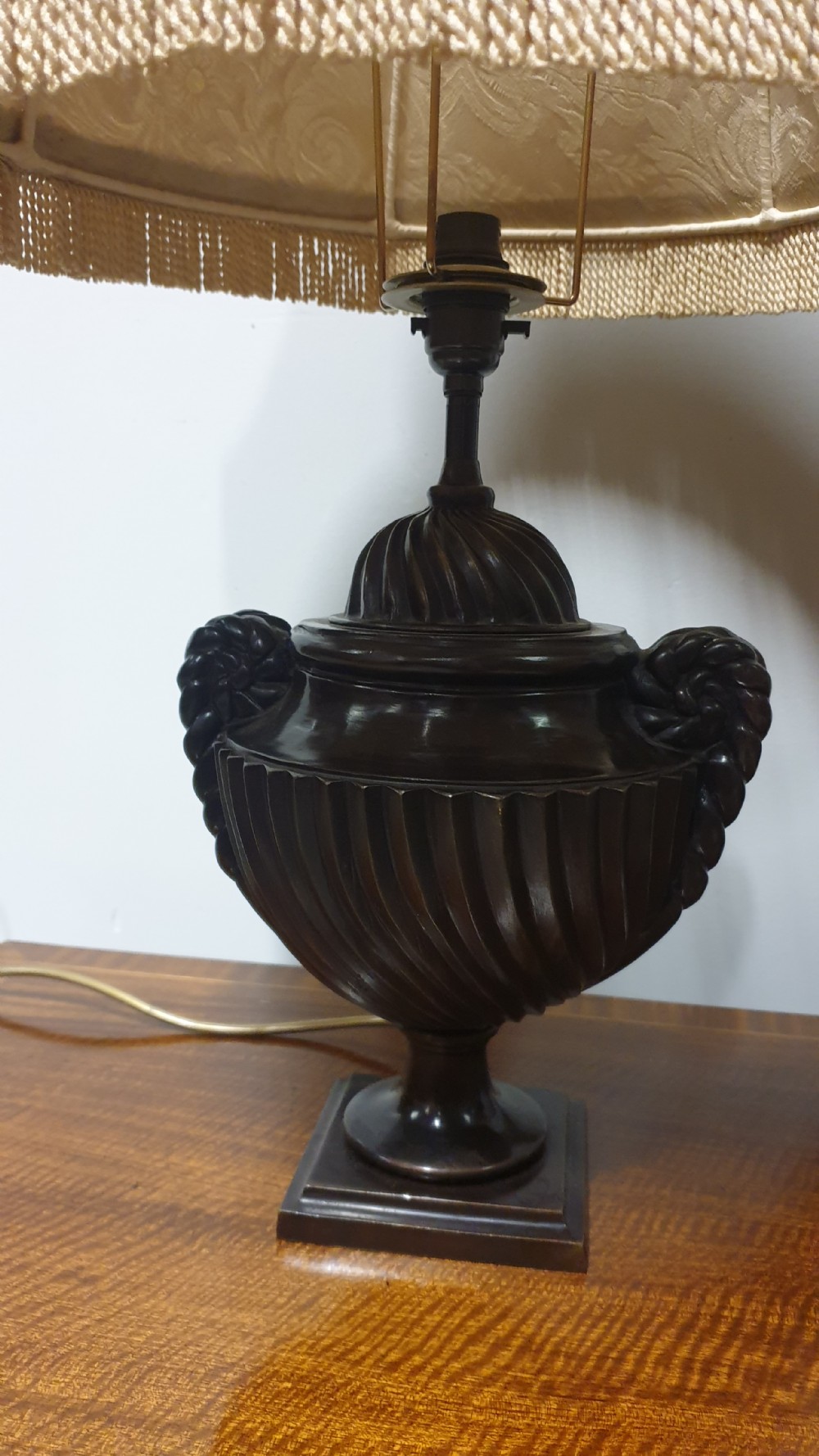 Pair Bronze Table Lamps View III