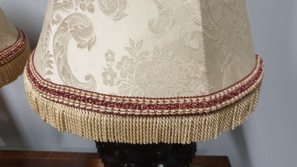 Pair Bronze Table Lamps View X