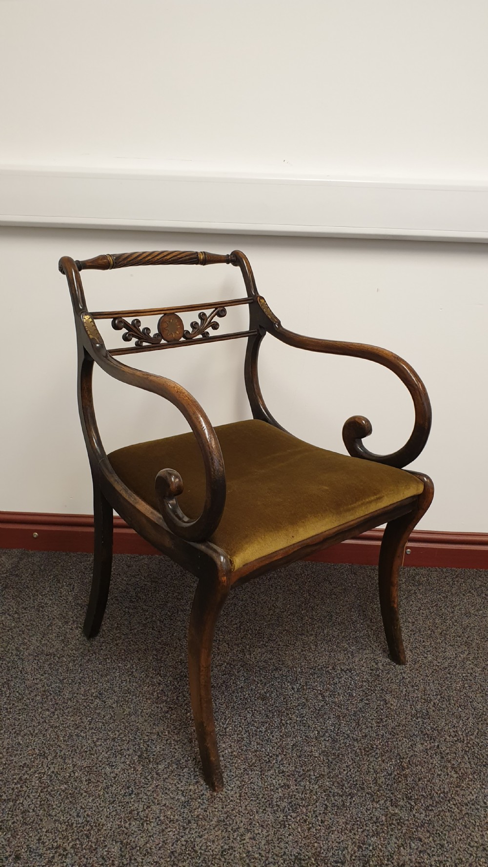 Set  Eight Regency Dining Chairs View IX