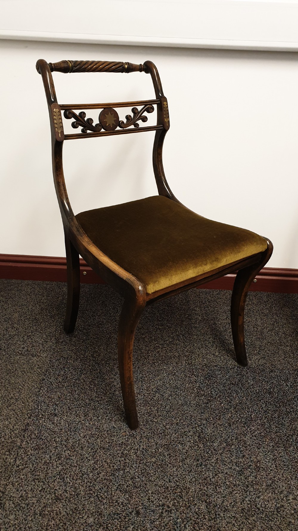 Set  Eight Regency Dining Chairs View X