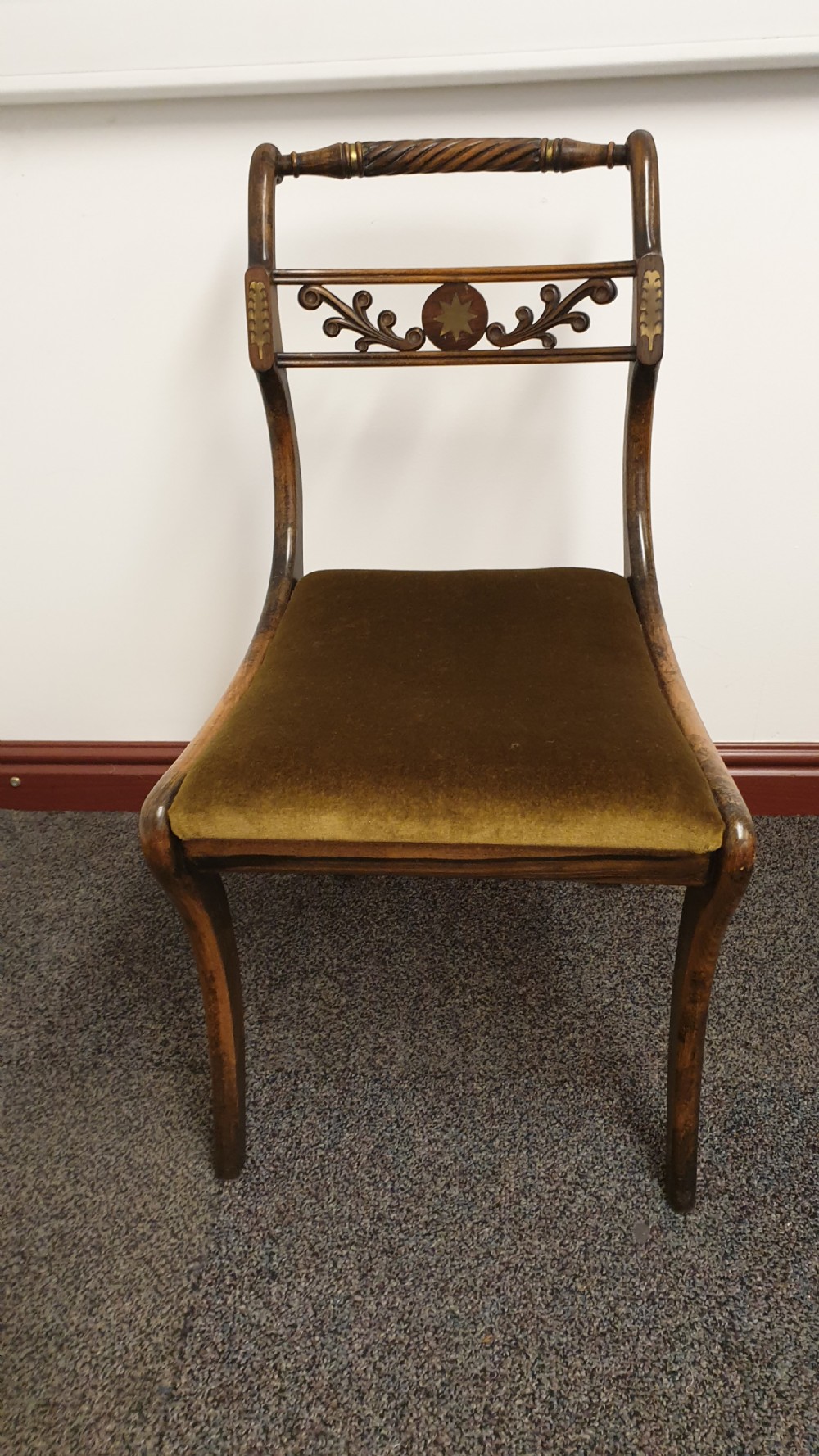 Set  Eight Regency Dining Chairs View XI