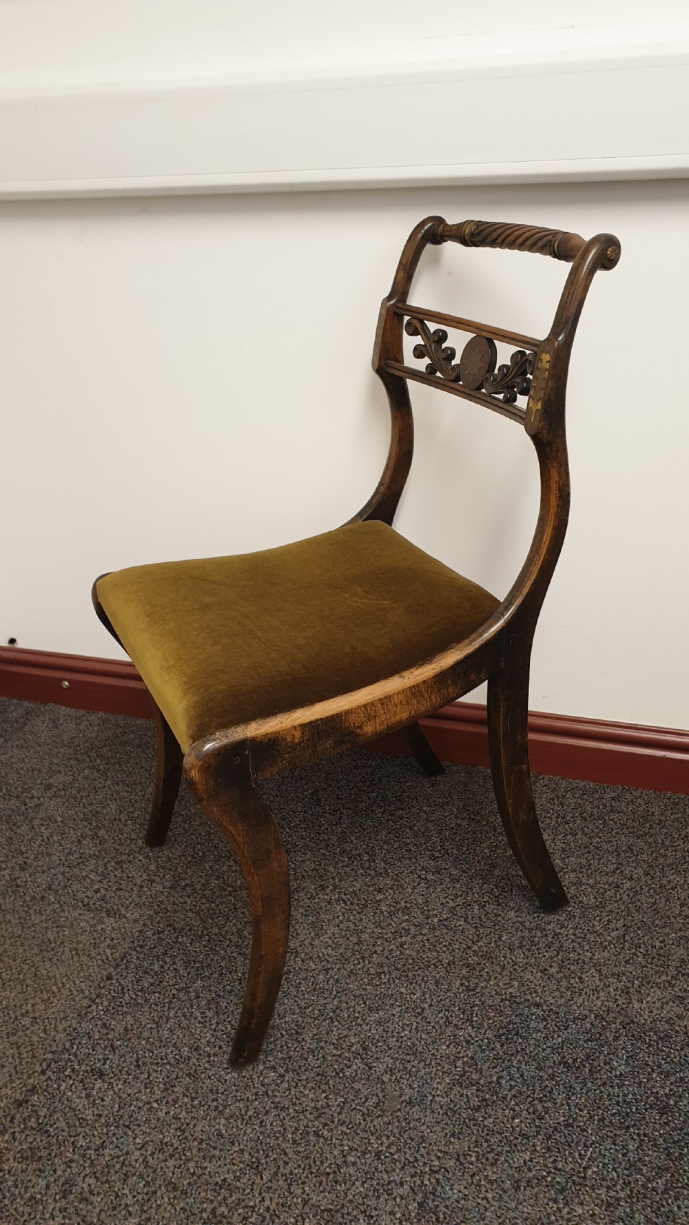 Set  Eight Regency Dining Chairs View XIII