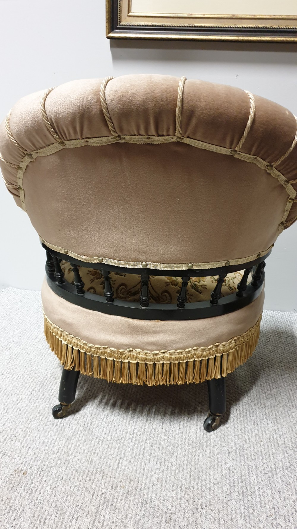 Lovely Pair Victorian Tub Chairs View IV