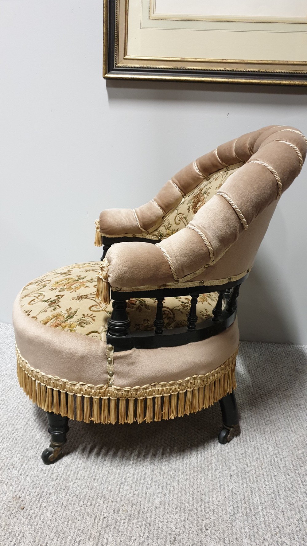 Lovely Pair Victorian Tub Chairs View V