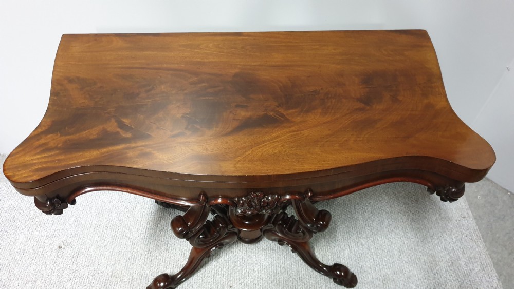 Outstanding Victorian Mahogany Tea Table View III