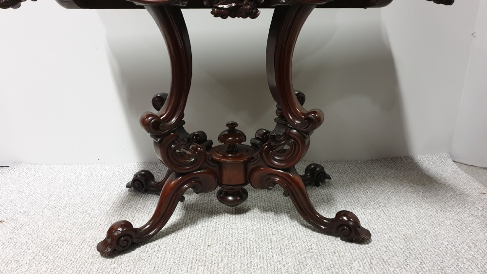 Outstanding Victorian Mahogany Tea Table View IV