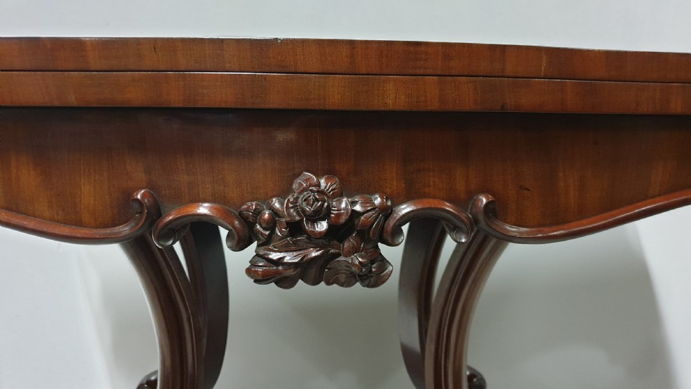 Outstanding Victorian Mahogany Tea Table View VI