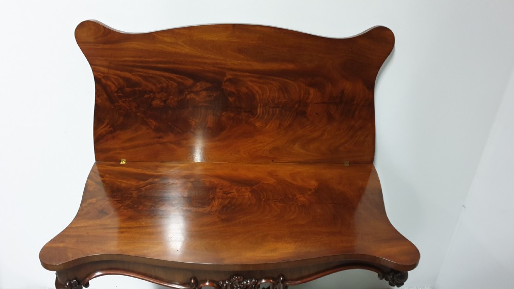 Outstanding Victorian Mahogany Tea Table View VIII